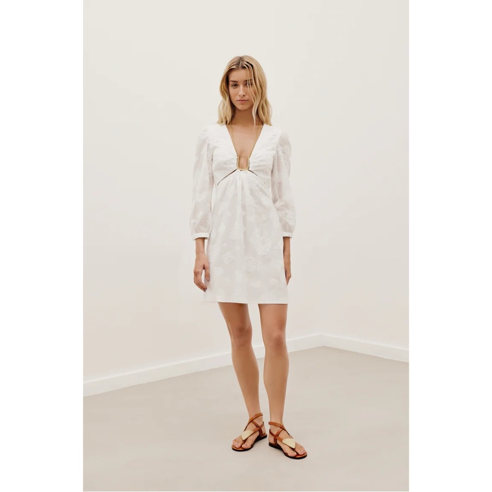 Vix Amelie Short Dress in White Size Small